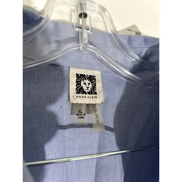 Ann Klein Blue dress shirt‎ - Picture 2 of 4